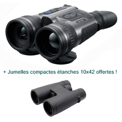 PULSAR MERGER XT50 LRF - Jumelles de vision thermique avec télémètre laser intégré + Jumelles 10x42 offertes !