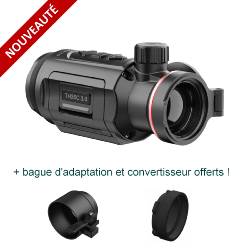 HIKMICRO THUNDER (CLIP-ON) TH35C 3.0 - Module de vision thermique + bague d'adaptation et convertisseur offerts !
