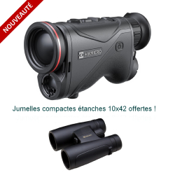 HIKMICRO CONDOR CQ35L 2.0 - Monoculaire de vision thermique avec télémètre laser intégré + Jumelles 10x42 offertes !
