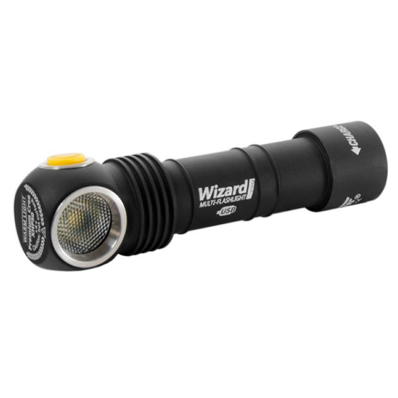 Lampe torche frontale Armytek Wizard C2 Magnet USB / WR (Lumière  blanche/rouge) - Accu 18650 inclus +