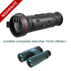 HIKMICRO FALCON FQ50L 2.0 - Monoculaire de vision thermique avec télémètre laser intégré + Jumelles 10x42 offertes !
